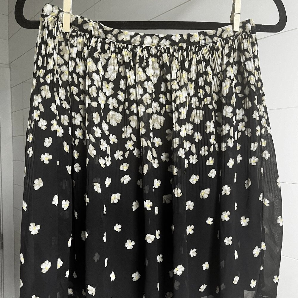 elle silk flower skirt